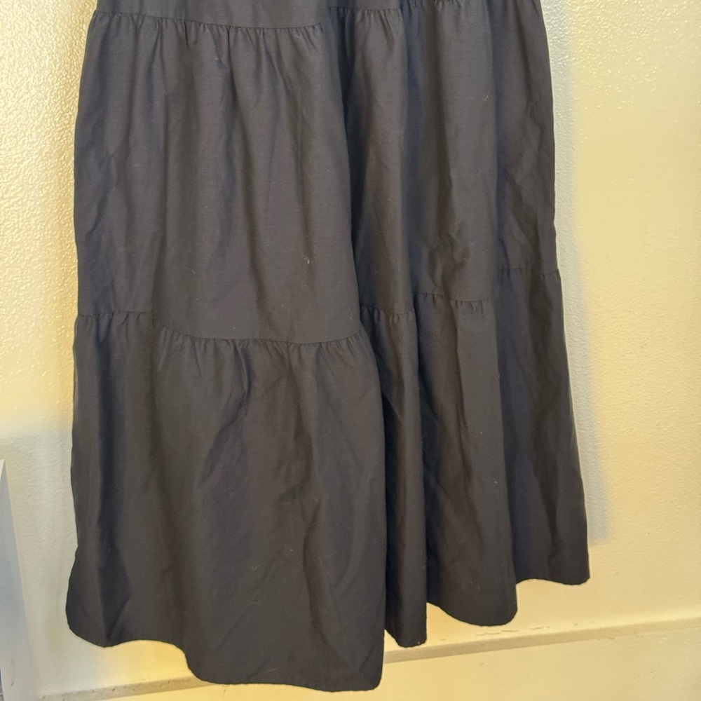 Express Black V-Neck Flutter Sleeve Tiered Maxi Dress NWT Size Small - Picture 4 of 9